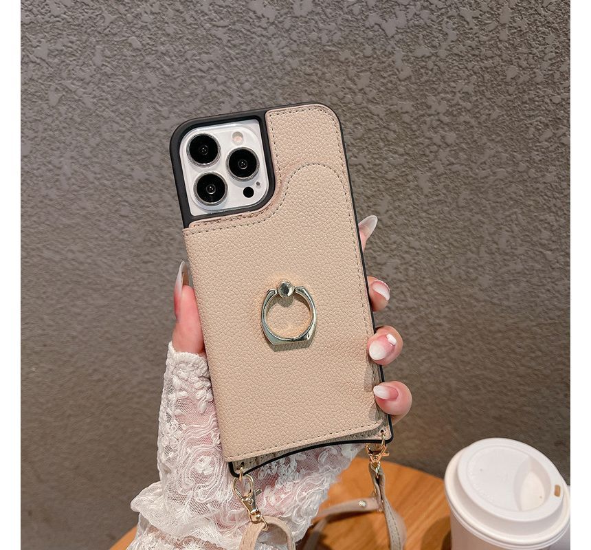 Holder Case Phone Leather Card Faux