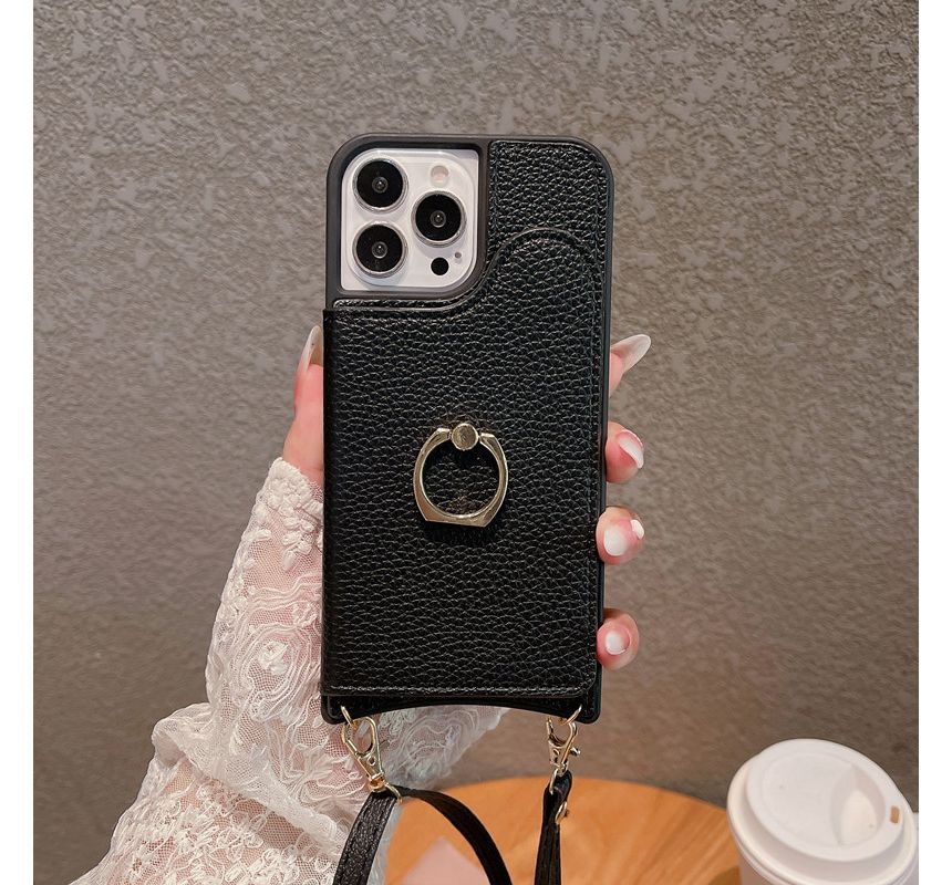 Holder Case Phone Leather Card Faux