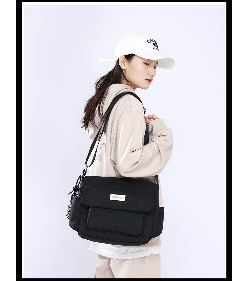 Plain Flap Crossbody Bag