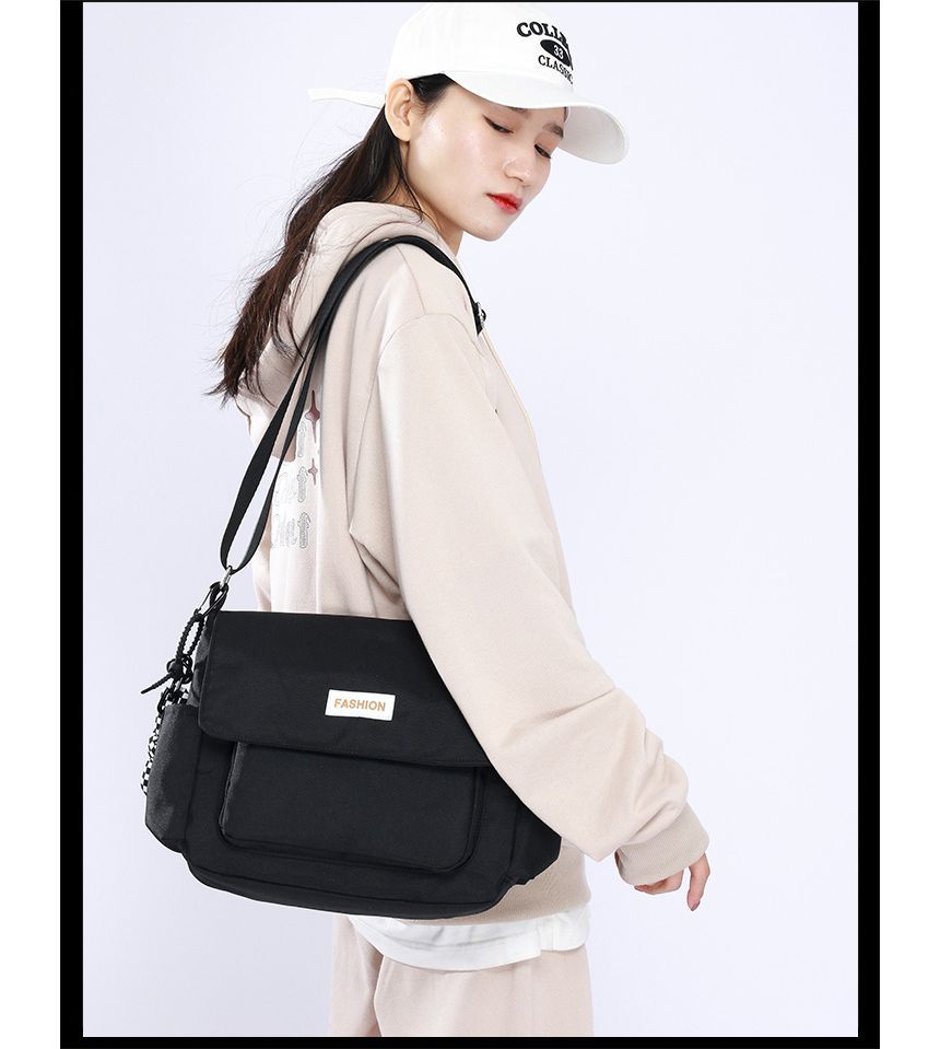 Plain Flap Crossbody Bag