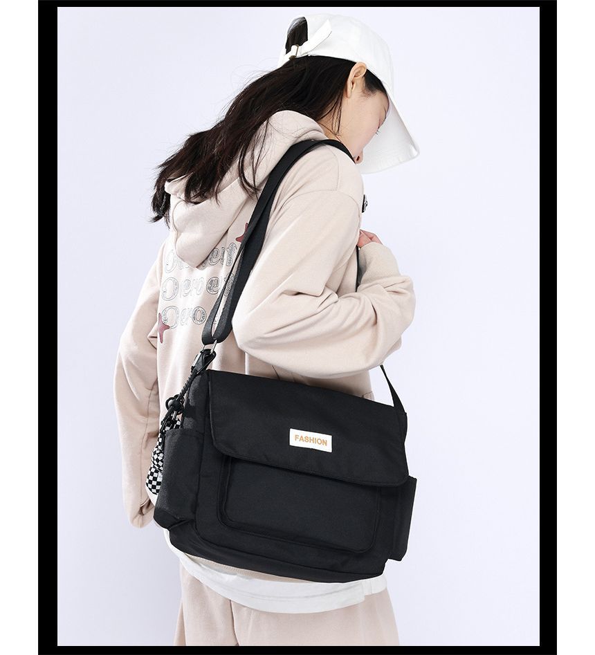 Plain Flap Crossbody Bag