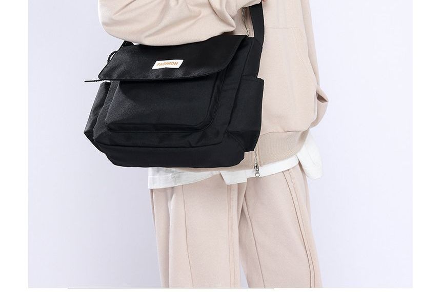 Plain Flap Crossbody Bag