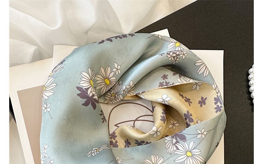 Floral Scarf Silk