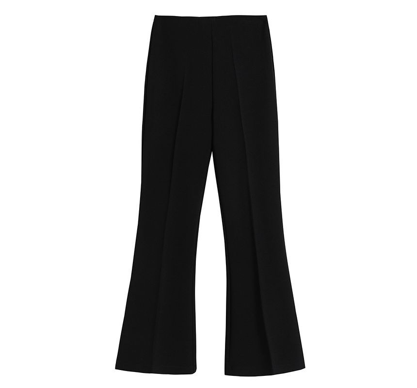 High Waist Plain Bootcut Dress Pants (Various Designs)