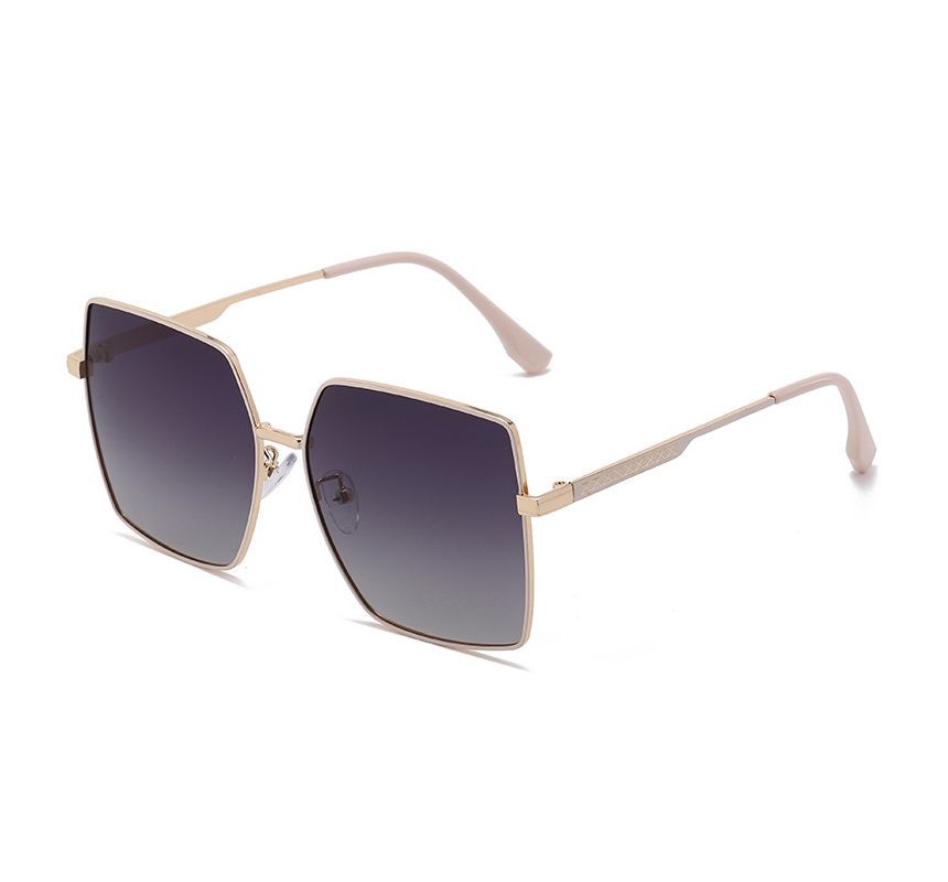 Square Metal Frame Sunglasses