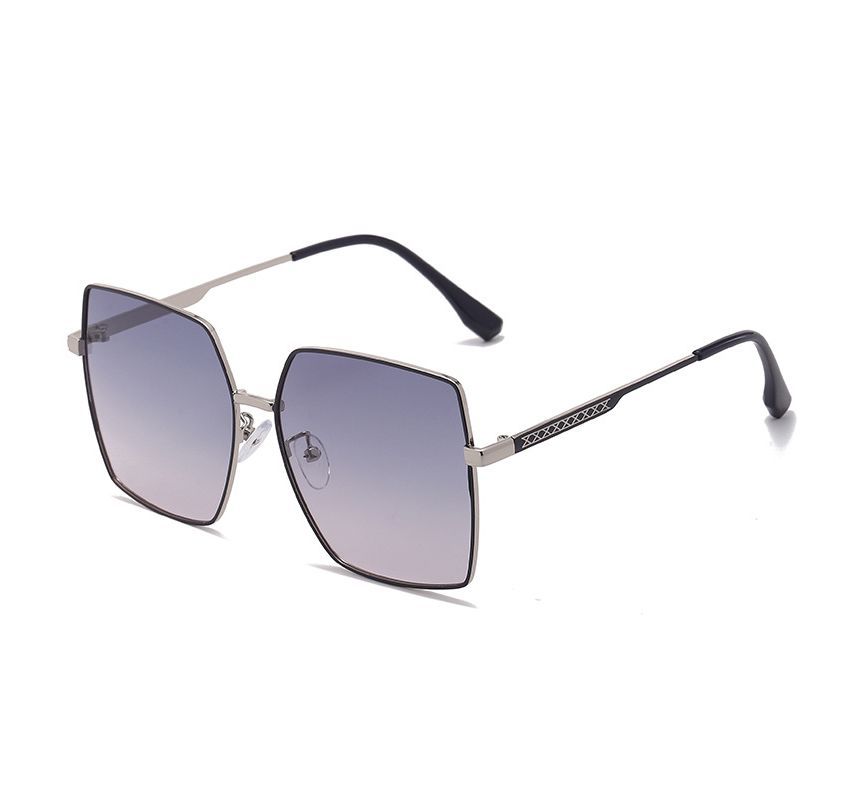 Square Metal Frame Sunglasses