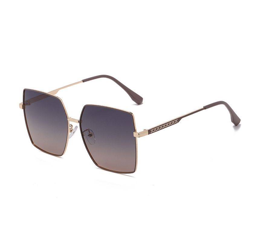 Square Metal Frame Sunglasses