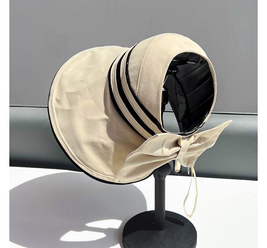 Bow Hat Visor Striped