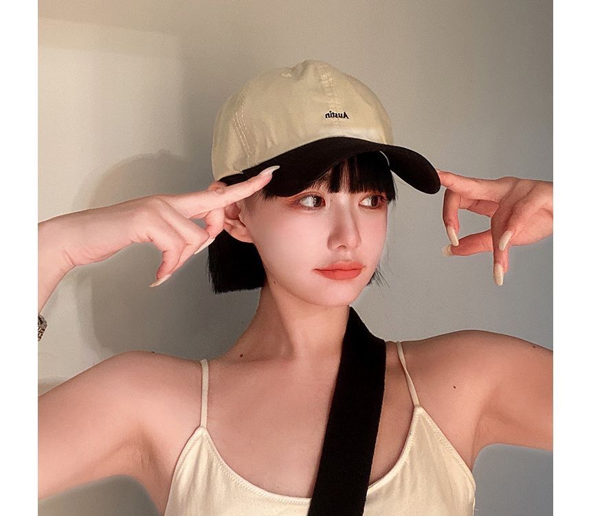 Letter Embroidered Baseball Cap