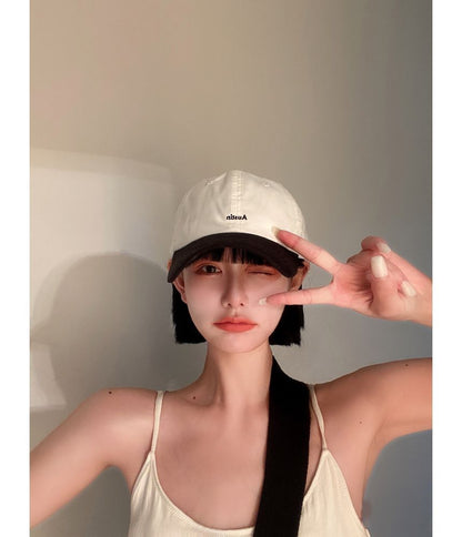 Letter Embroidered Baseball Cap