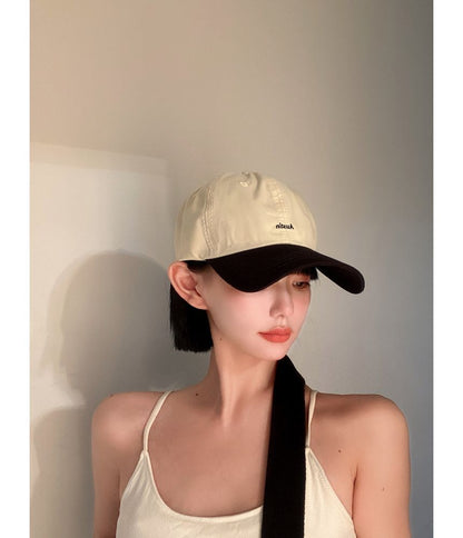 Letter Embroidered Baseball Cap