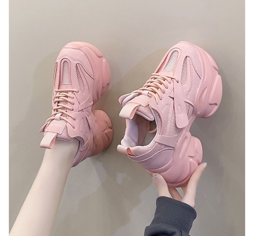 Plain Sneakers Platform