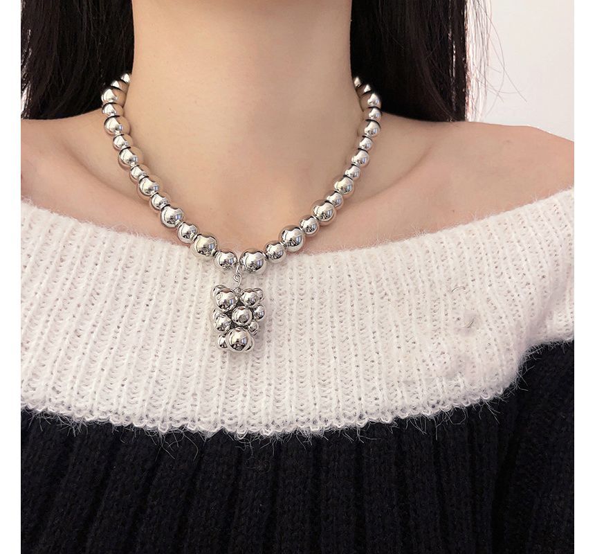 Choker Alloy Bead Pendant