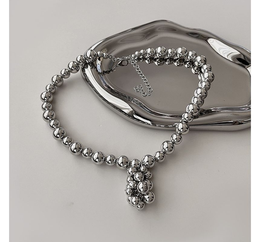 Choker Alloy Bead Pendant