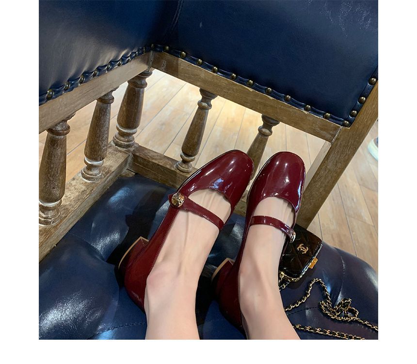 Block Pumps Jane Designs) Heel Plain Mary (Various