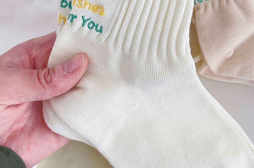 Lettering Socks Set