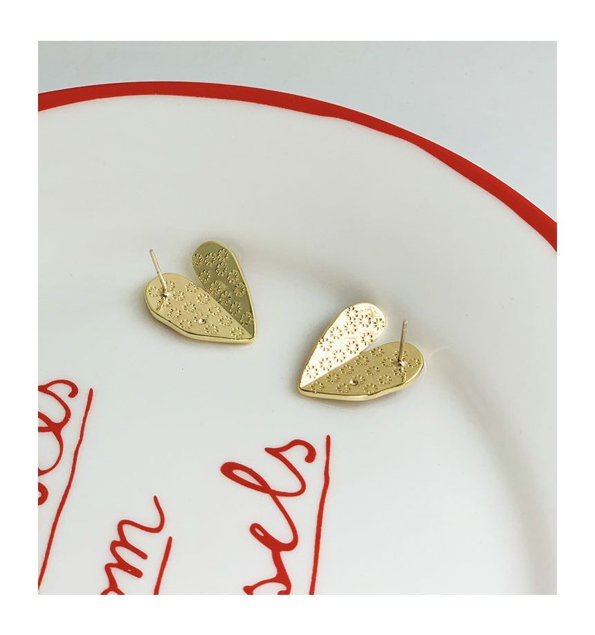 Earring Heart Alloy