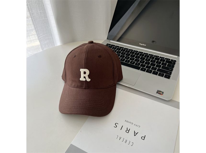 Lettering Baseball Cap Embroidered