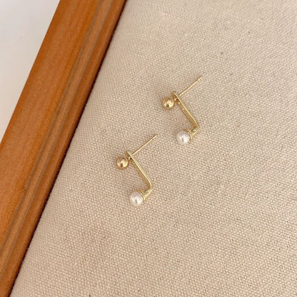 Faux Pearl Alloy Earring (various designs)