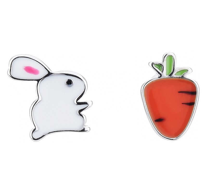 Rabbit Carrot Alloy Earring