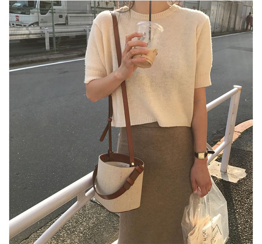 Canvas Bucket Bag