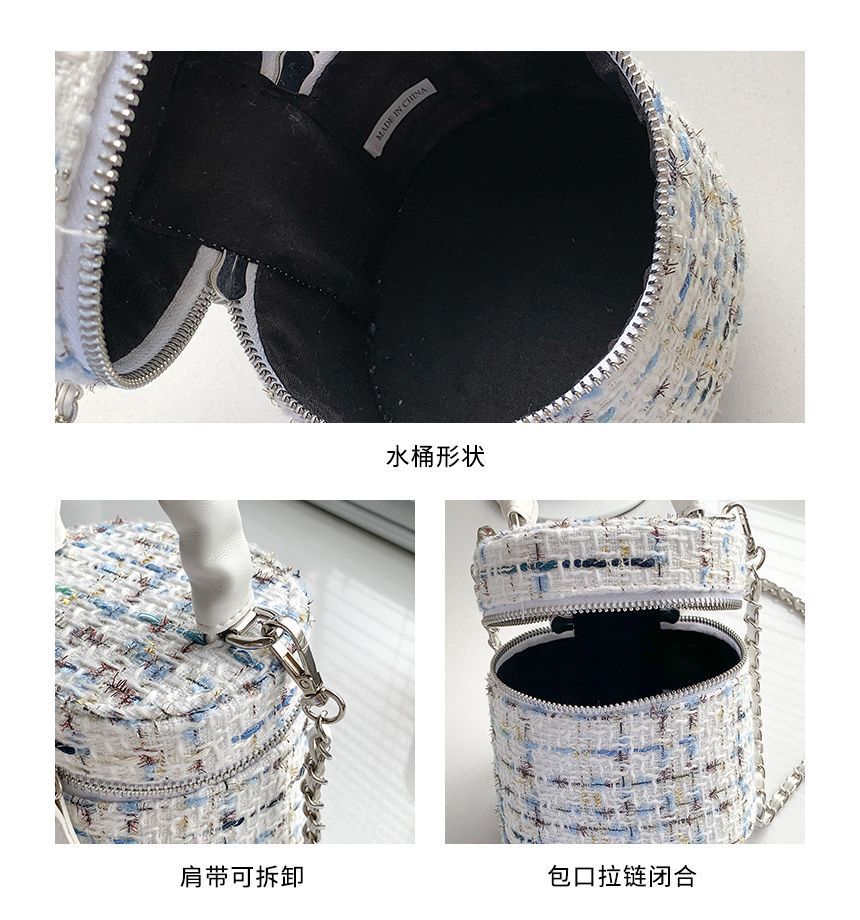 Zip Bag Crossbody Tweed