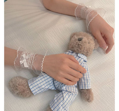 Ribbon Organza Wrist Cuffs