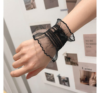 Ribbon Organza Wrist Cuffs