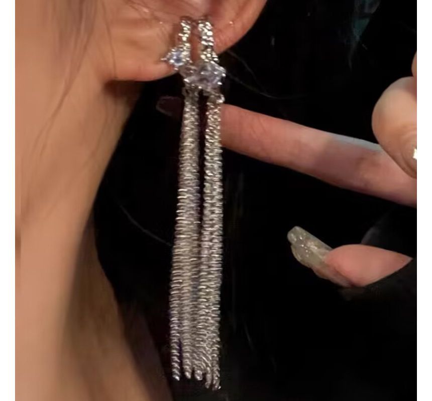 Fringed Ear Rhinestone Cuff