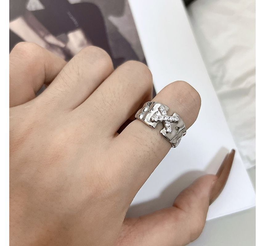 (various Ring Open Alloy Rhinestone designs)