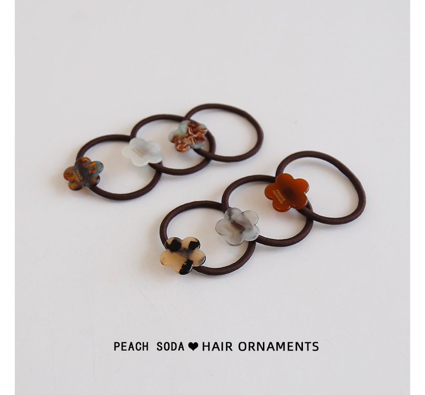 Floral Acetate Hair Tie