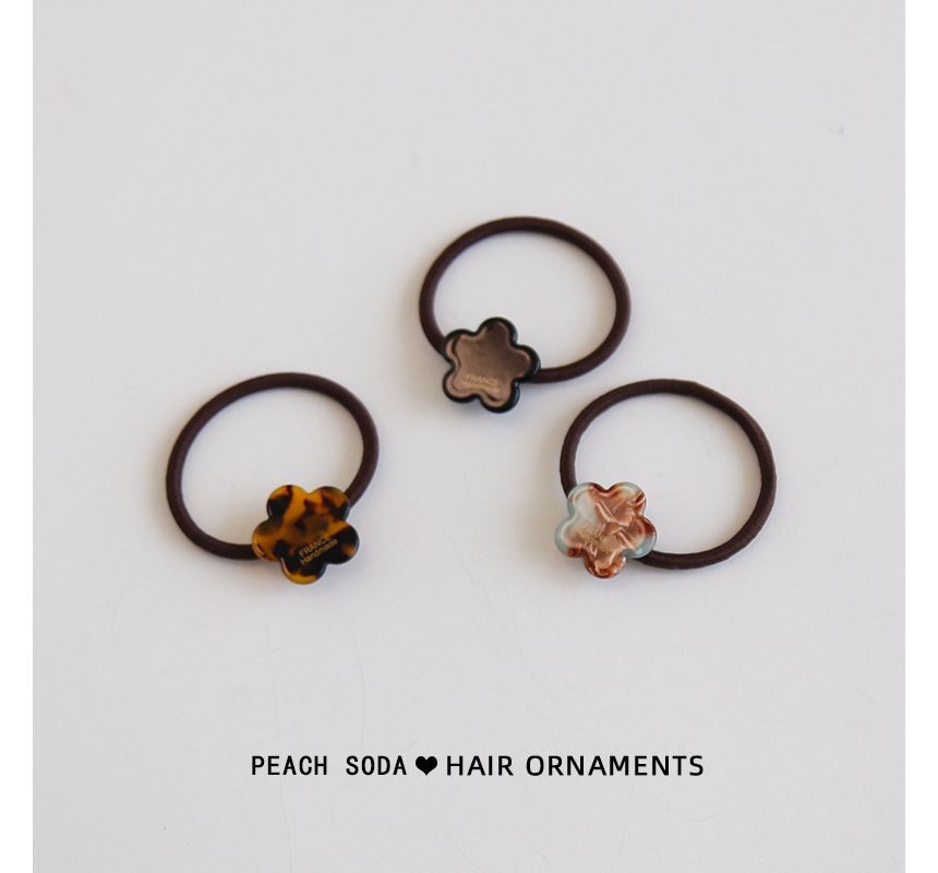 Floral Acetate Hair Tie