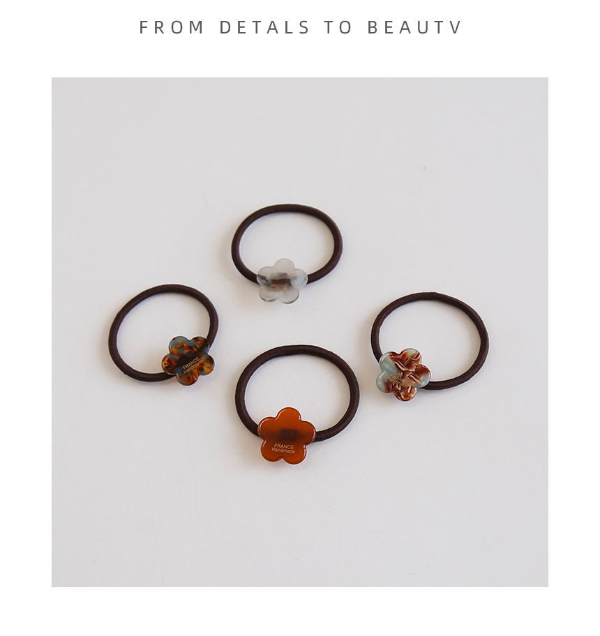 Floral Acetate Hair Tie