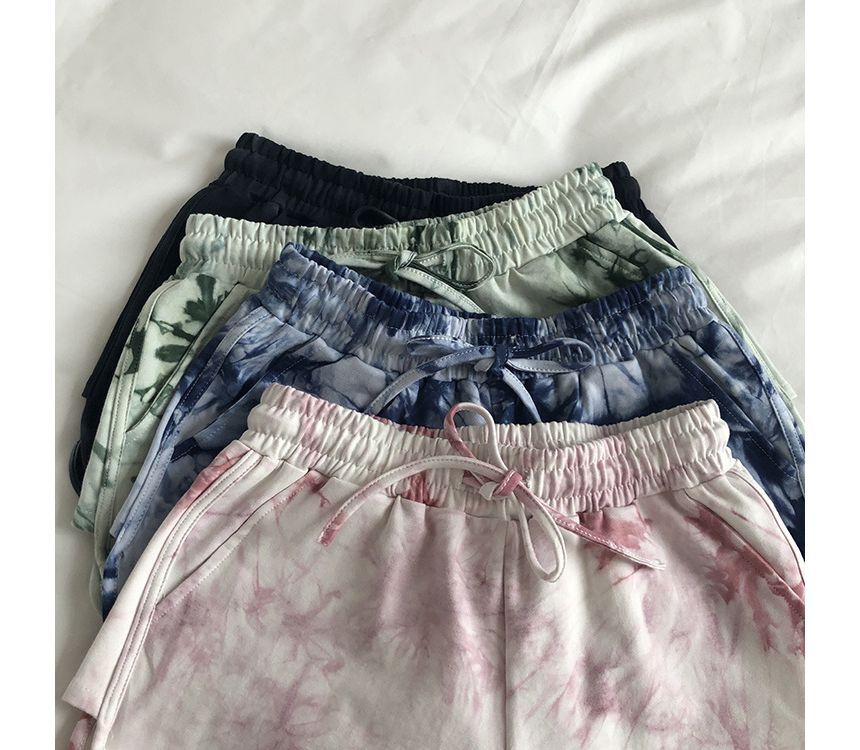 Hot Drawstring Tie Dye Waist Pants