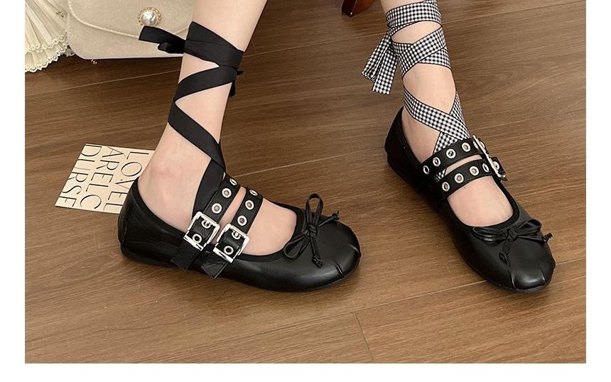 Plain Buckled Mary Jane Shoes