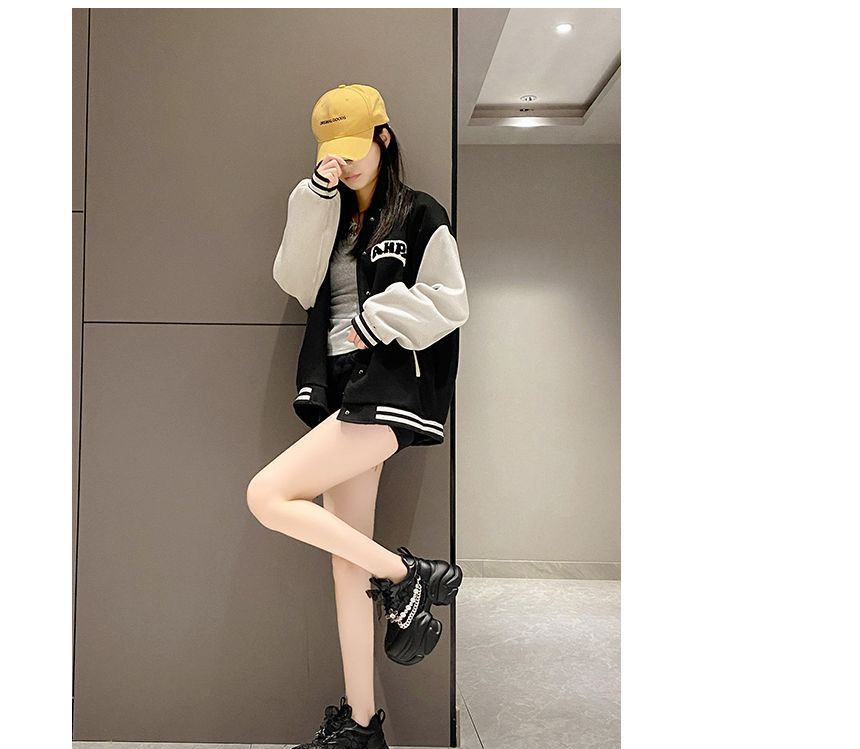 Faux Lace Sneakers Panel Lace-Up Pearl Pattered Platform