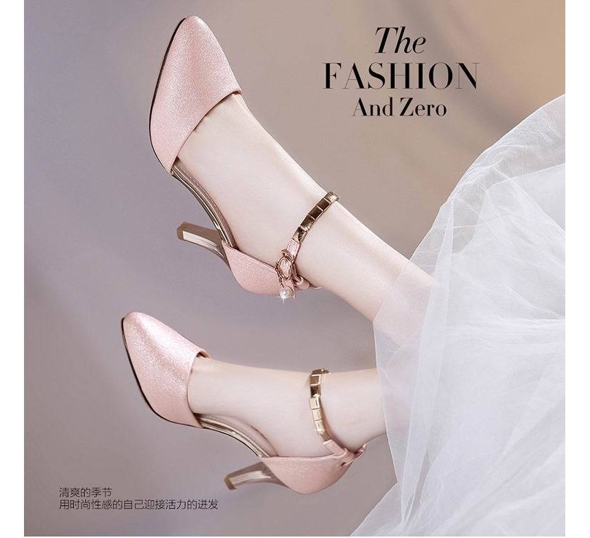 Strap Heel Sandals High Ankle