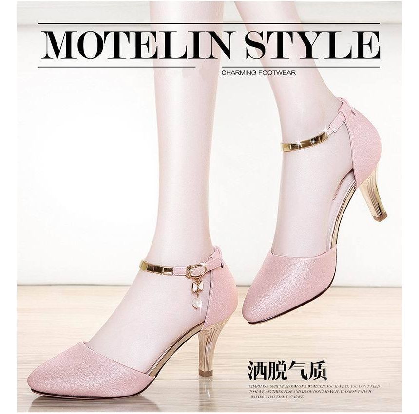 Strap Heel Sandals High Ankle