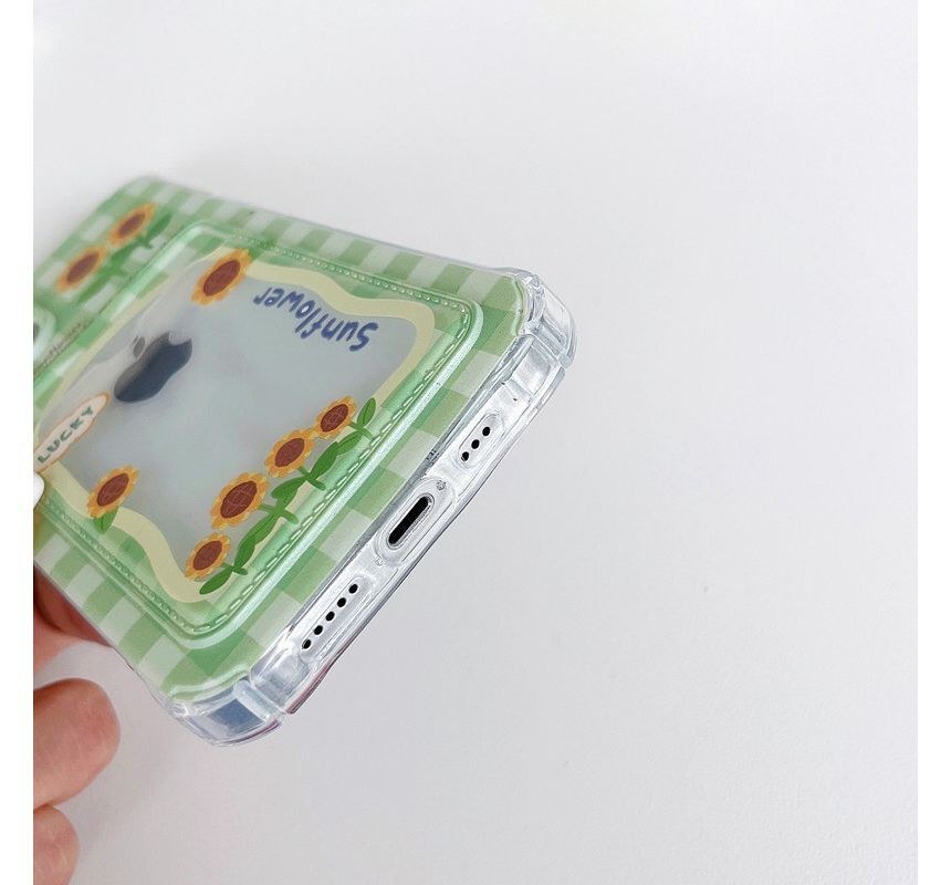 Phone Print Case Card Holder Sunflower