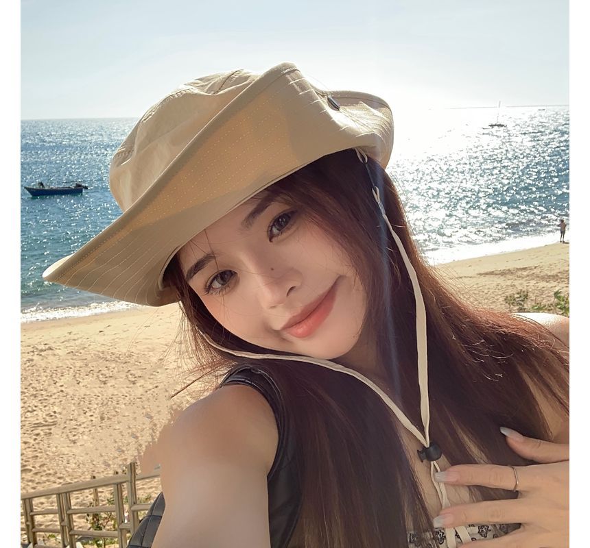 Sun Hat Lettering Embroidered