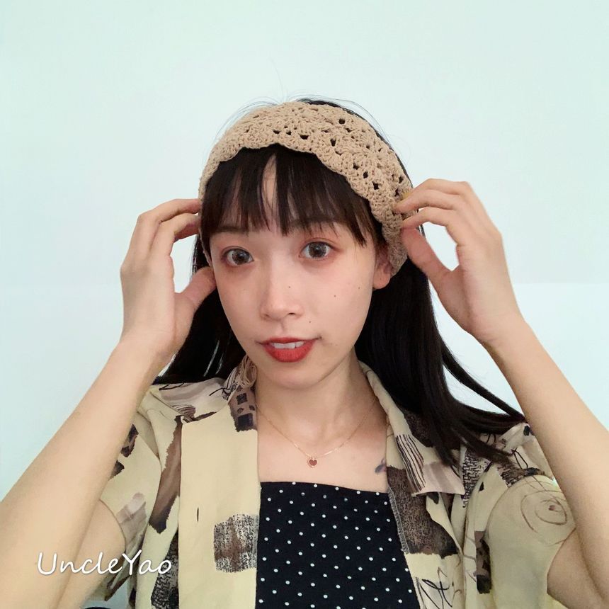 Knit Headband Eyelet