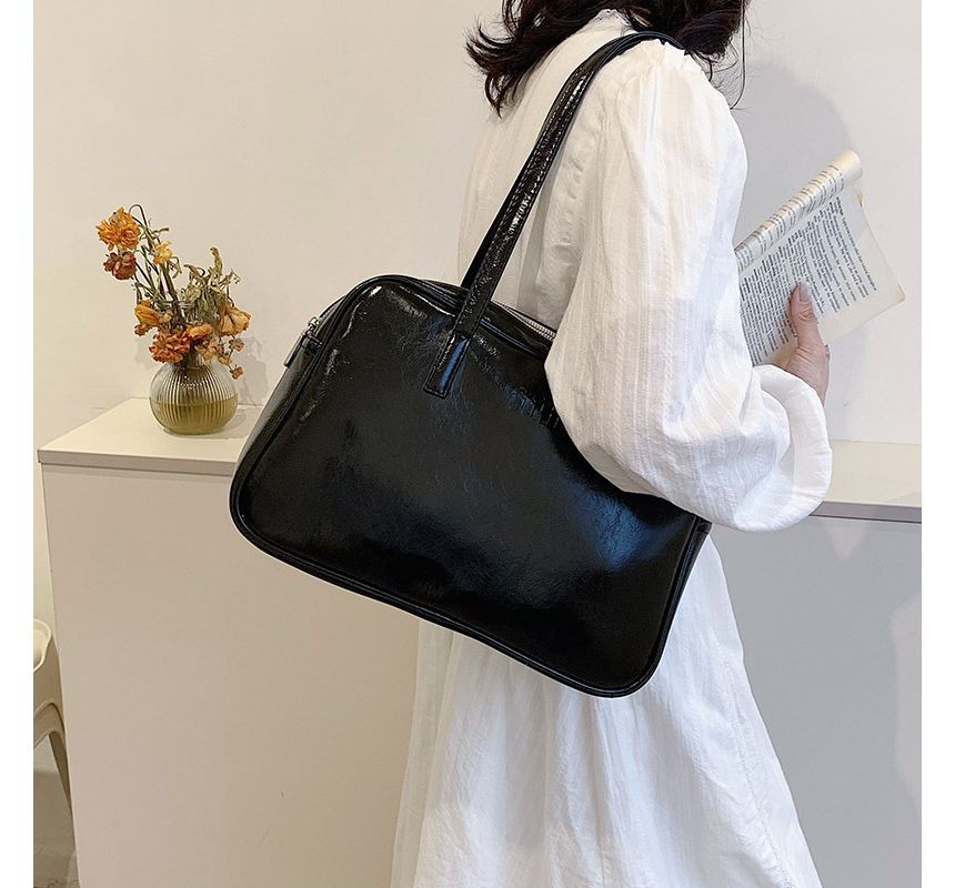 Bag Plain Carryall Faux Leather
