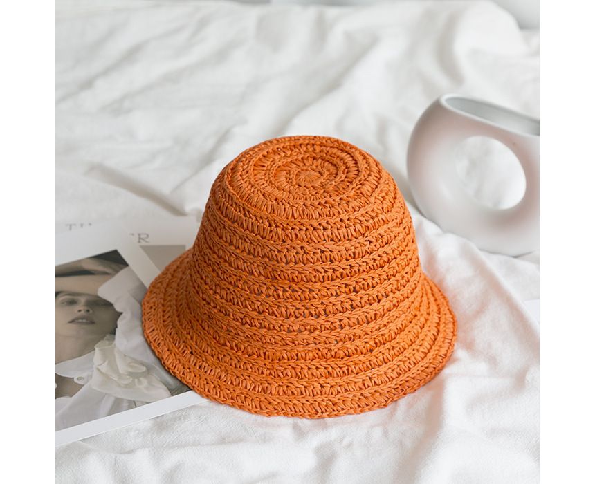 Straw Bucket Hat