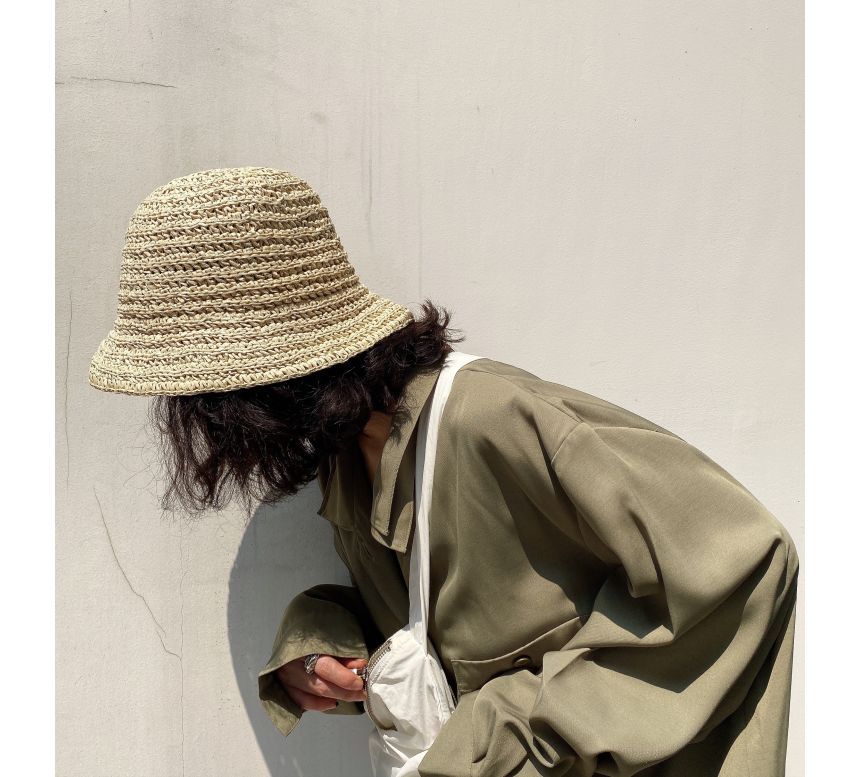 Straw Bucket Hat