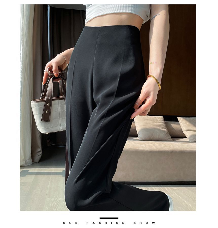 Designs) Pants High Flared (Various Rise Plain