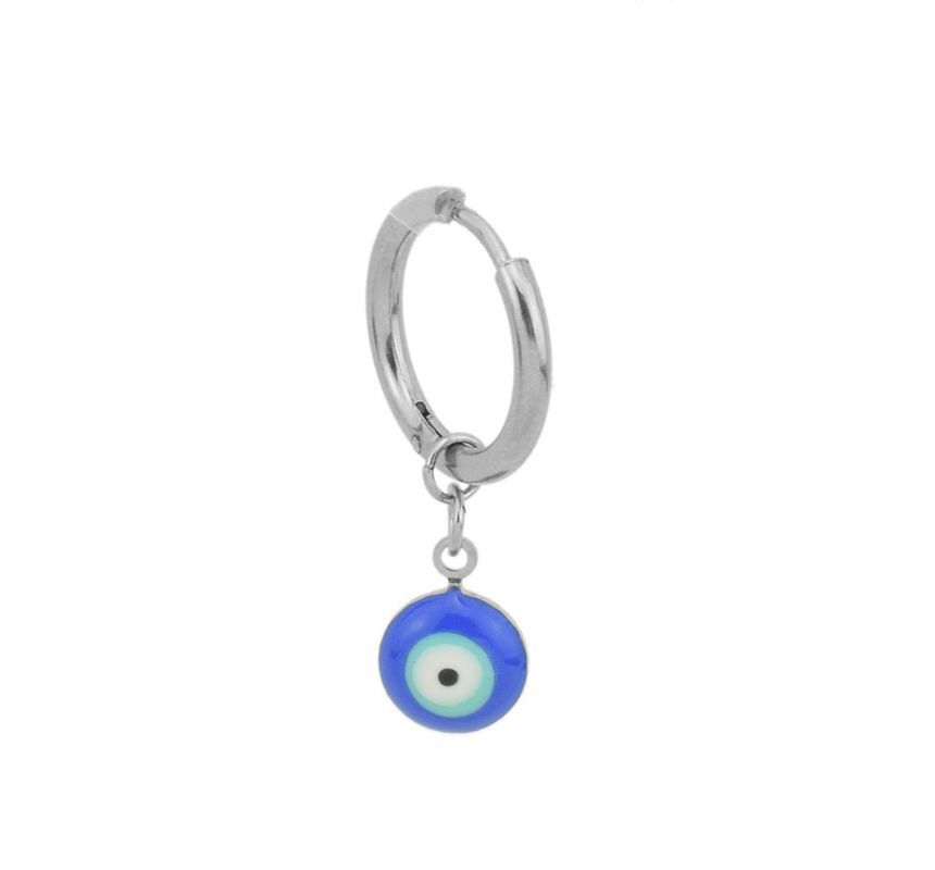 Evil Eye Stainless Steel Dangle Earring (various designs)