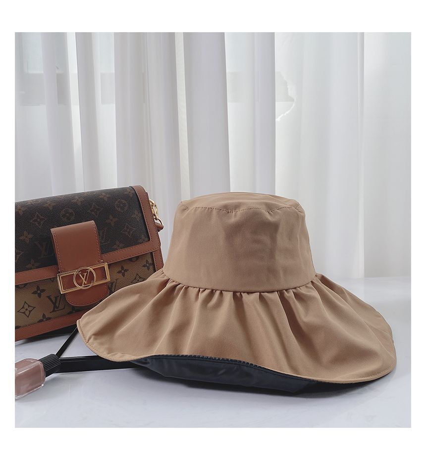 Plain Ruffle Sun Hat