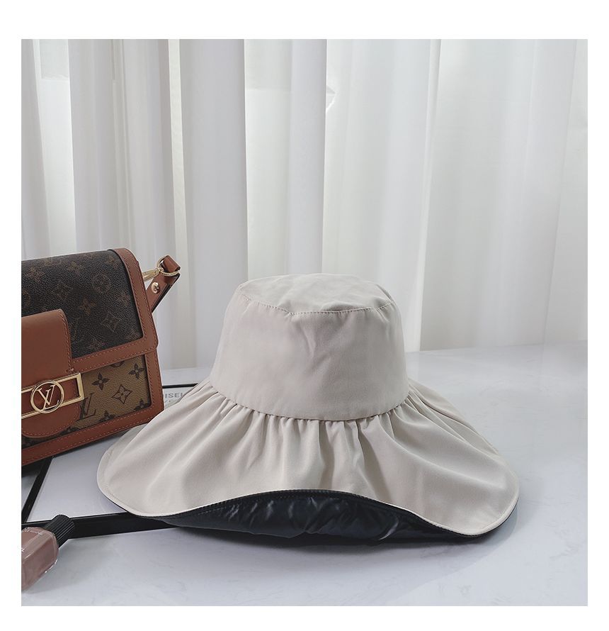 Plain Ruffle Sun Hat