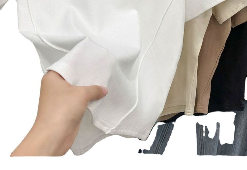 T-Shirt Round Neck Plain Short-Sleeve