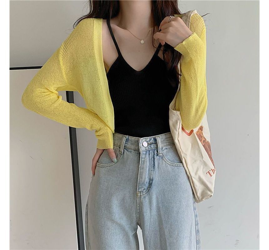 Bolero Plain Cardigan